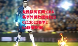 龙胜棋牌官网-CBA赛季外援数据对比(20212022赛季cba联赛外援)